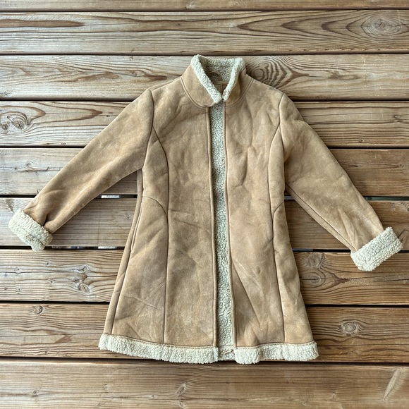 Suede Sherpa Lined Jacket - Picture 1 of 4